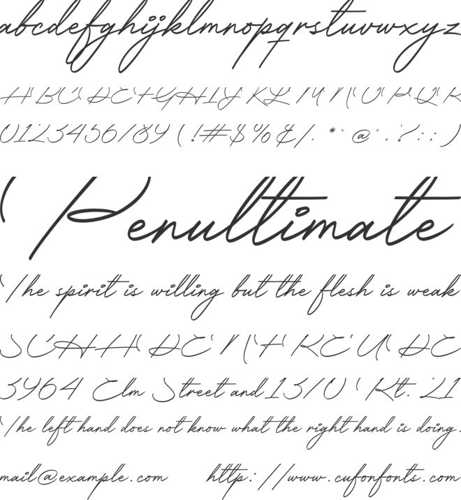 Delighter font preview