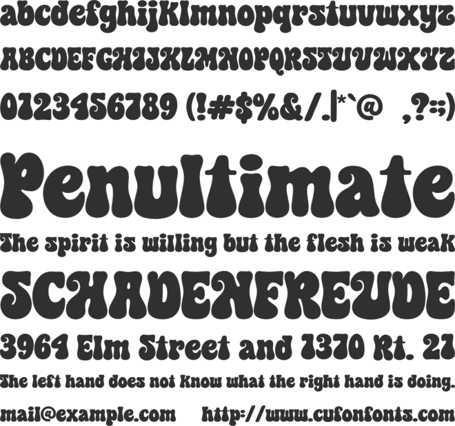Enjoy Forest font preview