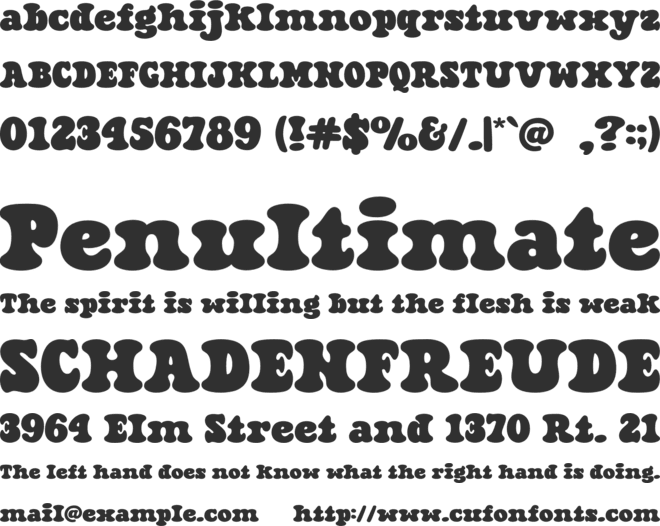 Roter Hoody font preview