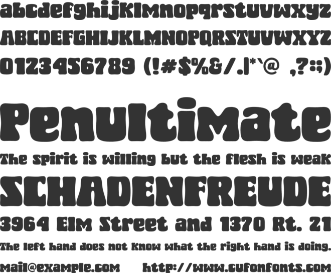 Fat Kat font preview