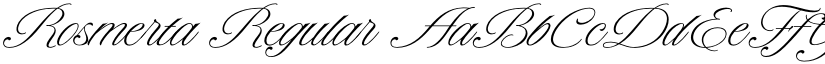 Rosmerta Regular font