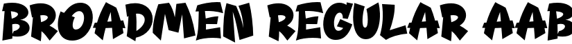 Broadmen Regular font