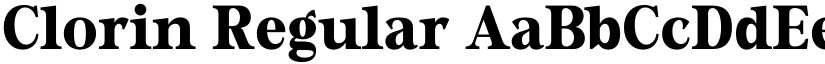 Clorin Regular font