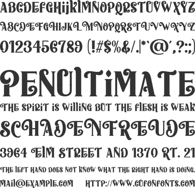 Panthura Christmas font preview