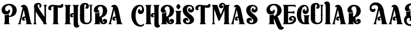 Panthura Christmas Regular font