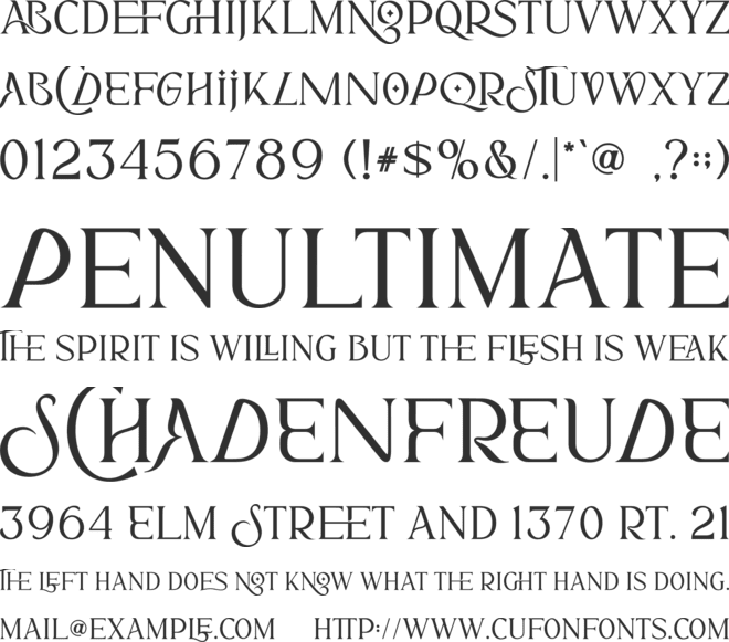 Sunroll font preview