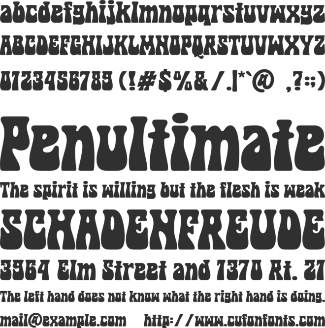 Cosmed Retro font preview