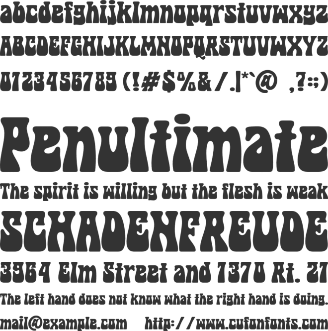 Cosmed Retro font preview