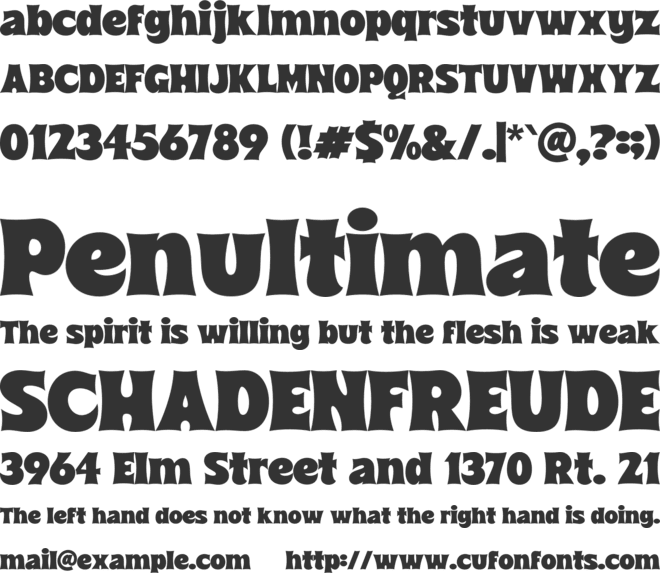 Angel Club font preview