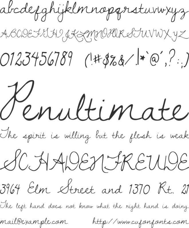Dawning of a New Day font preview