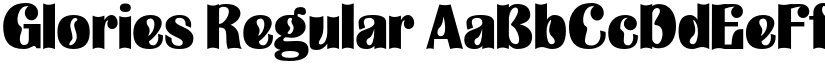 Glories Regular font