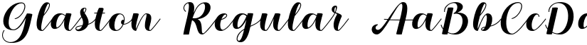 Glaston Regular font
