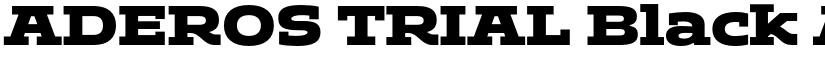 ADEROS TRIAL Black font