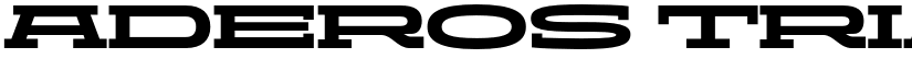 ADEROS TRIAL Black Stretch font