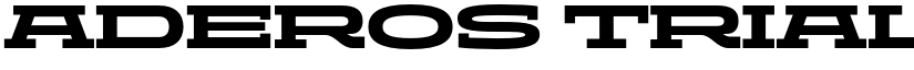 ADEROS TRIAL Black Wide font