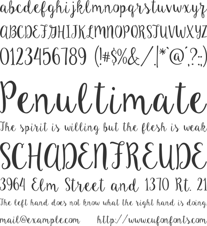 Ke Aloha font preview