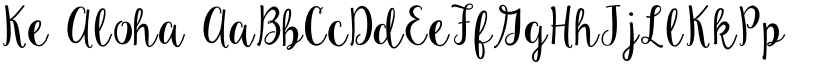 Ke Aloha font