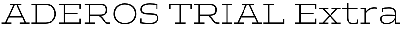 ADEROS TRIAL Extra Light font