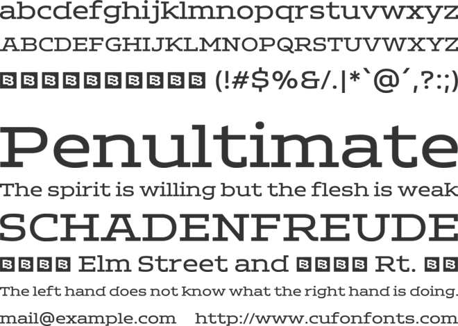 ADEROS TRIAL font preview