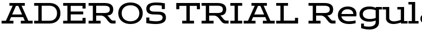 ADEROS TRIAL Regular font