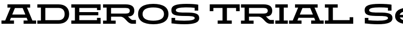 ADEROS TRIAL Semi Bold Expanded font