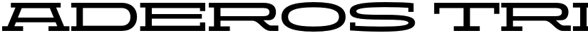 ADEROS TRIAL Semi Bold Stretch font