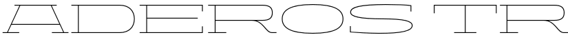 ADEROS TRIAL Thin Stretch font