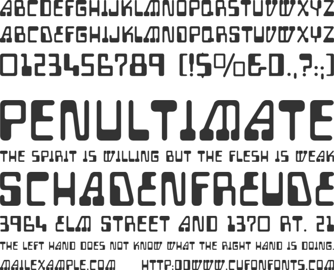 Auto Mission font preview