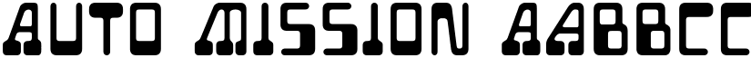 Auto Mission font
