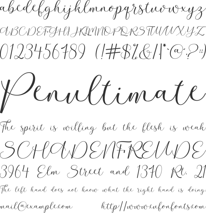 Girl Anything font preview