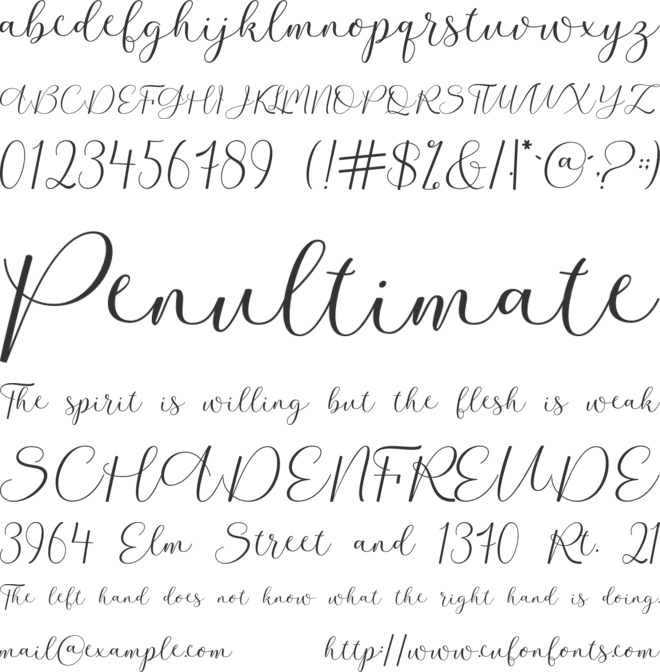 Girl Anything font preview