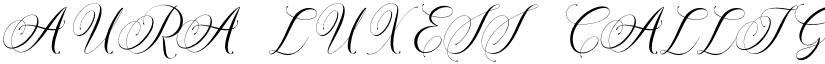 AURA LUXESS Calligraphy font