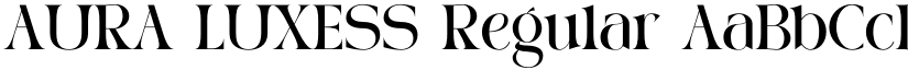 AURA LUXESS Regular font