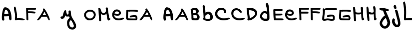 Alfa y Omega font download