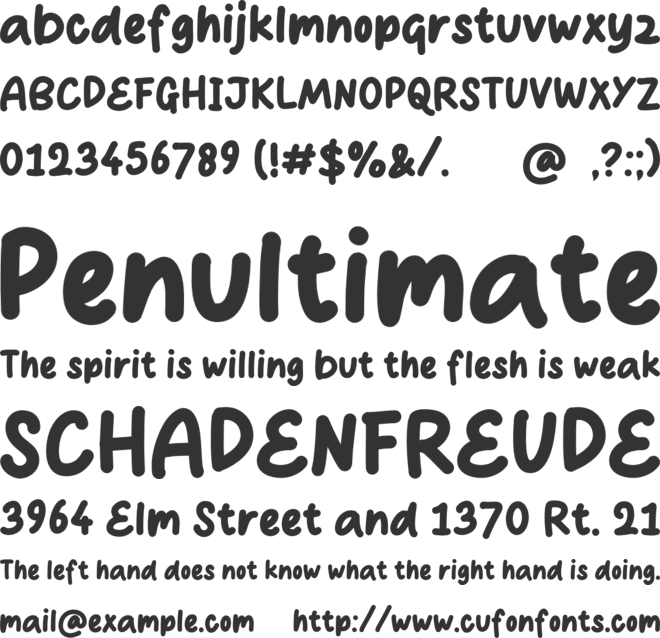 Sopberry font preview