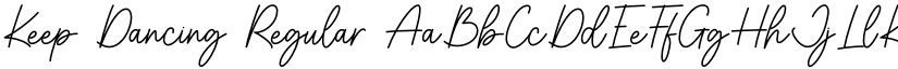 Keep Dancing Regular font