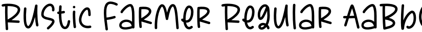 Rustic Farmer Regular font