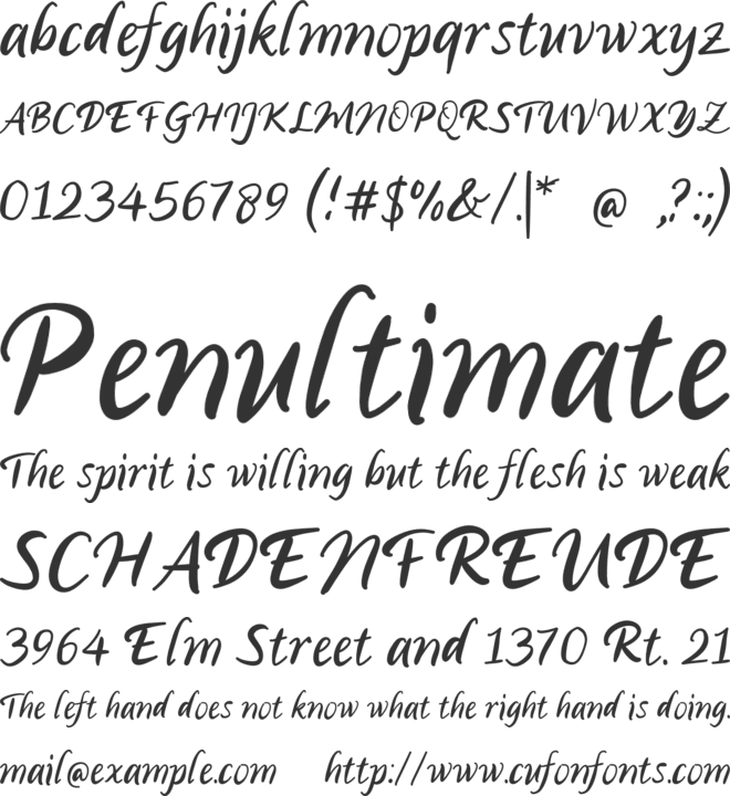 Micky Caviar font preview