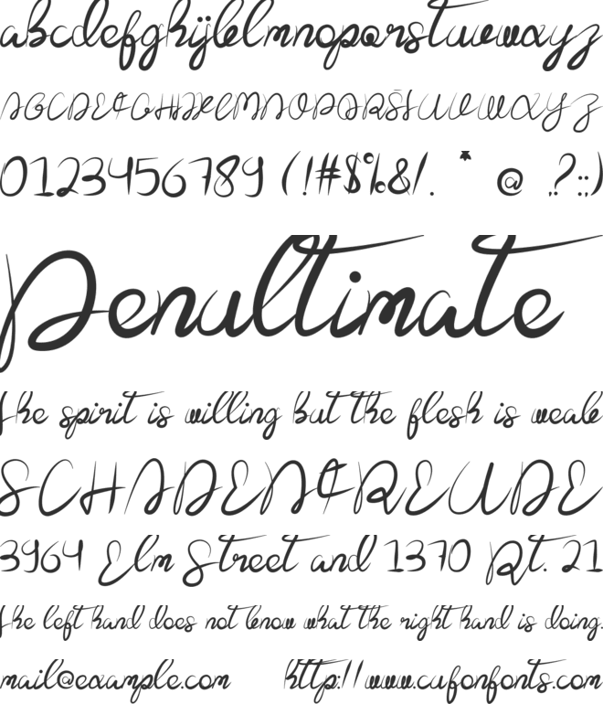 The Ladda font preview