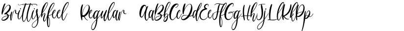 Brittishfeel Regular font