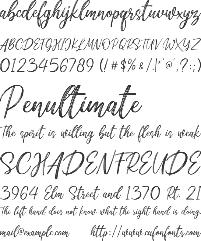 Riochi font preview