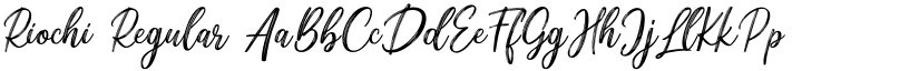 Riochi Regular font