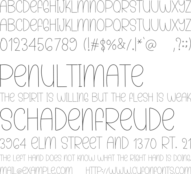 Planner Holiday font preview
