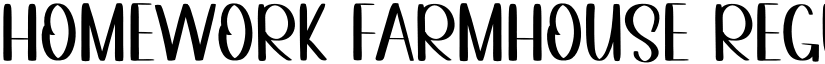 Homework Farmhouse Regular font