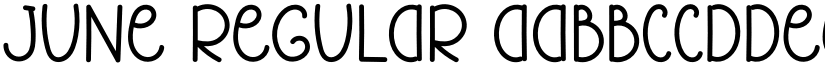 June Regular font