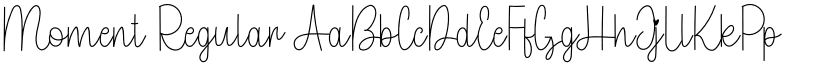Moment Regular font
