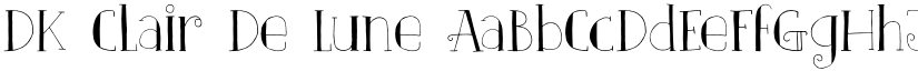 DK Clair De Lune font