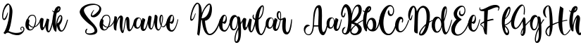 Louk Somawe Regular font