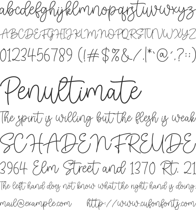 bestwep font preview