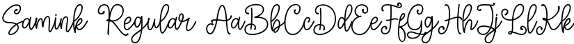 Samink Regular font